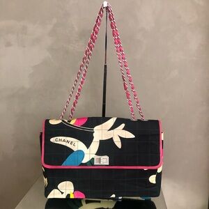 Chanel multi color flap bag
